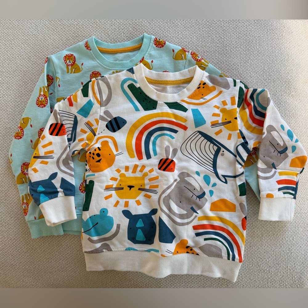 Bundle of 2T Graphic crew neck sweatshirts